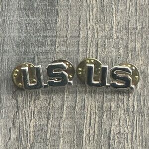 Vintage Military United States Air Force USAF “US” Enlisted & Officer Lapel Pins